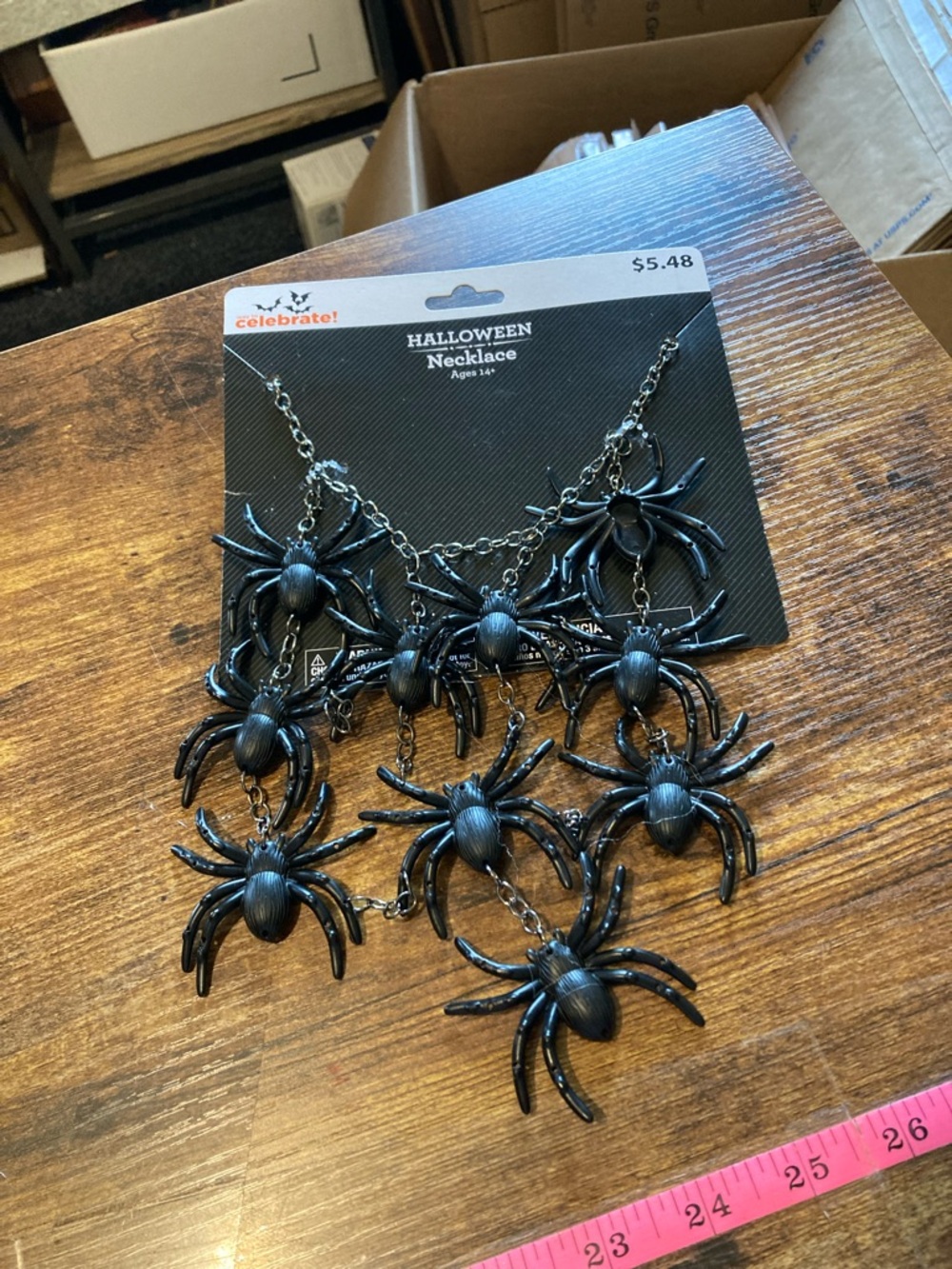 Trickz N' Treatz Halloween vest and spider necklace - Picture 6 of 10